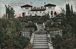 The E. C. Sterling Residence Redlands, CA Postcard Postcard Postcard