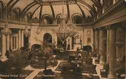 Palace Hotel Court Postcard