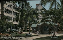 Inner Court, Hotel Del Coronado Postcard