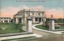 John D. Spreckles Residence, Coronado, CA California Postcard Postcard Postcard