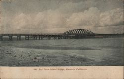 Bay Farm Island Bridge Postcard