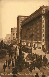 Market and Kearny Streets Postcard