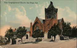 First Congregational Church San Diego, CA Postcard Postcard Postcard