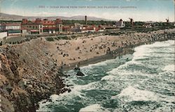 Ocean Beach from Cliff House Postcard