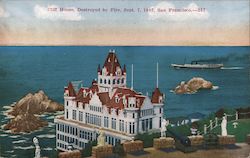 Cliff House, Destroyed by Fire, Sept. 7, 1907 Postcard