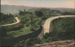 Highway Into Lake County, Over Mt. St. Helena, Near Lakeport, CA Postcard