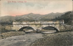 Stone Bridge Calistoga, CA Postcard Postcard Postcard