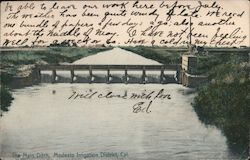 The Main Ditch, Modesto Irrigation District California Postcard Postcard Postcard