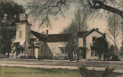 Methodist Church and Parsonage Postcard