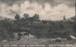 Alta Loma, Near St. Helena Postcard