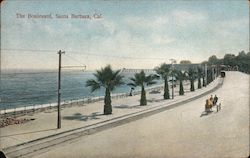 The Boulevard Santa Barbara, CA Postcard Postcard Postcard