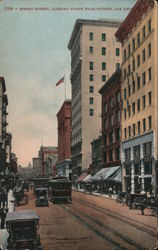 Spring Street, Looking North from Fourth Postcard