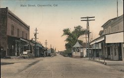 Main Street Geyserville, CA Postcard Postcard Postcard