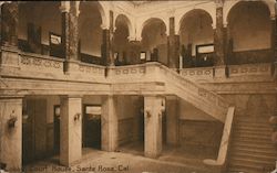 Lobby, Court House Santa Rosa, CA Postcard Postcard Postcard