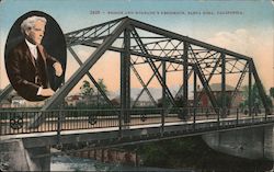 Bridge and Burbank's Residence Santa Rosa, CA Postcard Postcard Postcard