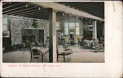 Interior of Alpine Tavern Postcard
