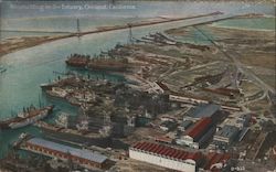 Shipbuilding on the Estuary Oakland, CA Postcard Postcard Postcard