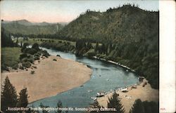 Russian River From the Heights of Monte Rio, Sonoma County, California Postcard