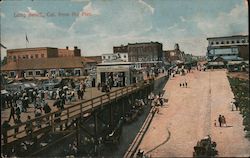 Long Beach from the Pier Postcard