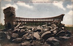 Ruins of Observatory, Golden Gate Park San Francisco, CA Postcard Postcard Postcard