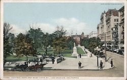 Central Park and West Fifth Street Postcard