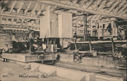 Workers in Factory Postcard