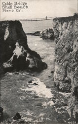 Cable Bridge, Shell Beach Postcard