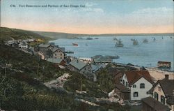 Fort Rosecrans and Portion of San Diego Postcard