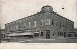 Migliavacca Building, Corner First and Brown Streets Postcard