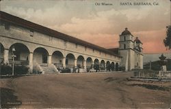 Old Mission Santa Barbara, CA Postcard Postcard Postcard