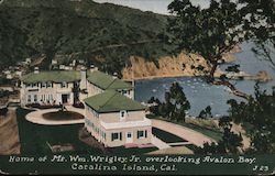 Home of Mt. Wm. Wrigley Jr, Avalon bay Postcard