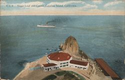 Sugar Loaf and Casino Santa Catalina Island, CA Postcard Postcard Postcard