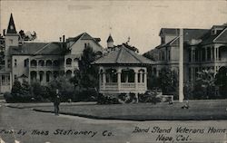 Band Stand Veterans Home Postcard