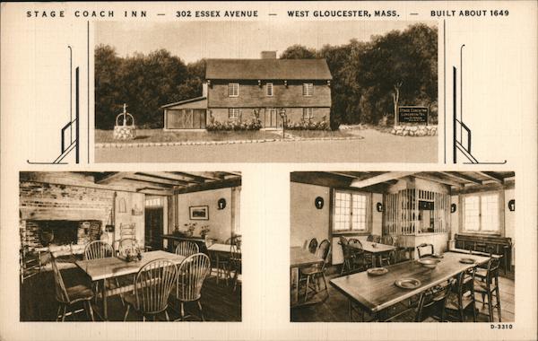Stage Coach Inn, dining rooms West Gloucester Massachusetts