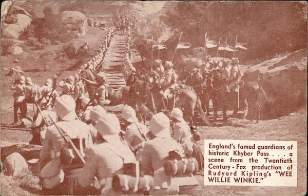 Wee Willie Winki movie scene of Khyber Pass Advertising