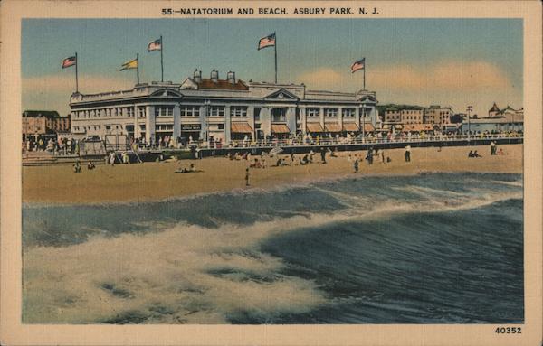 Natatorium and Beach Asbury Park New Jersey