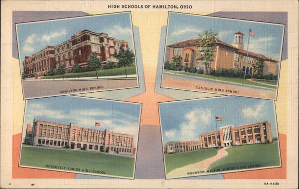 Hamilton, Roosevelt Junior, Catholic, Woodrow Wilson Junior High Schools Ohio