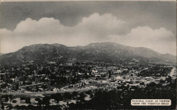 Tujunga, Calif. as viewed from the Verdugo Hills California