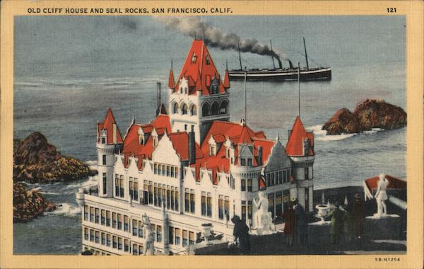 Old Cliff House and Seal Rocks San Francisco California