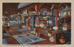 Interior of Fred Harvey Indian Building Albuquerque, NM Postcard Postcard Postcard