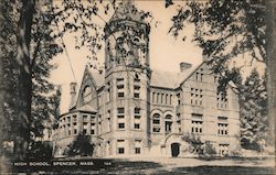 High School Spencer, MA Postcard Postcard Postcard