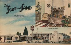 The Surf and Sand Motel Postcard