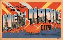 Greetings from New York City Postcard Postcard Postcard