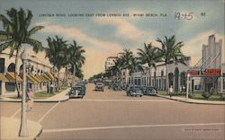Lincoln Road looking East from Lennox Ave., Colony Theatre Postcard