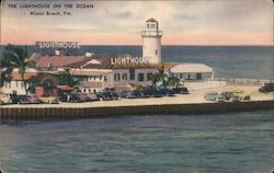 The Lighthouse on the Ocean Postcard