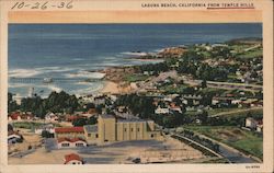 Laguna Beach from Temple Hills view Postcard