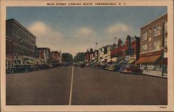 Main Street looking south Postcard