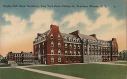 Sayles Hall, Boys' Domitory, New York State College for Teachers Postcard