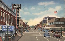 Central Avenue Looking West Postcard