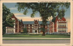St. Lukes' Home and Hospital Utica, NY Postcard Postcard Postcard